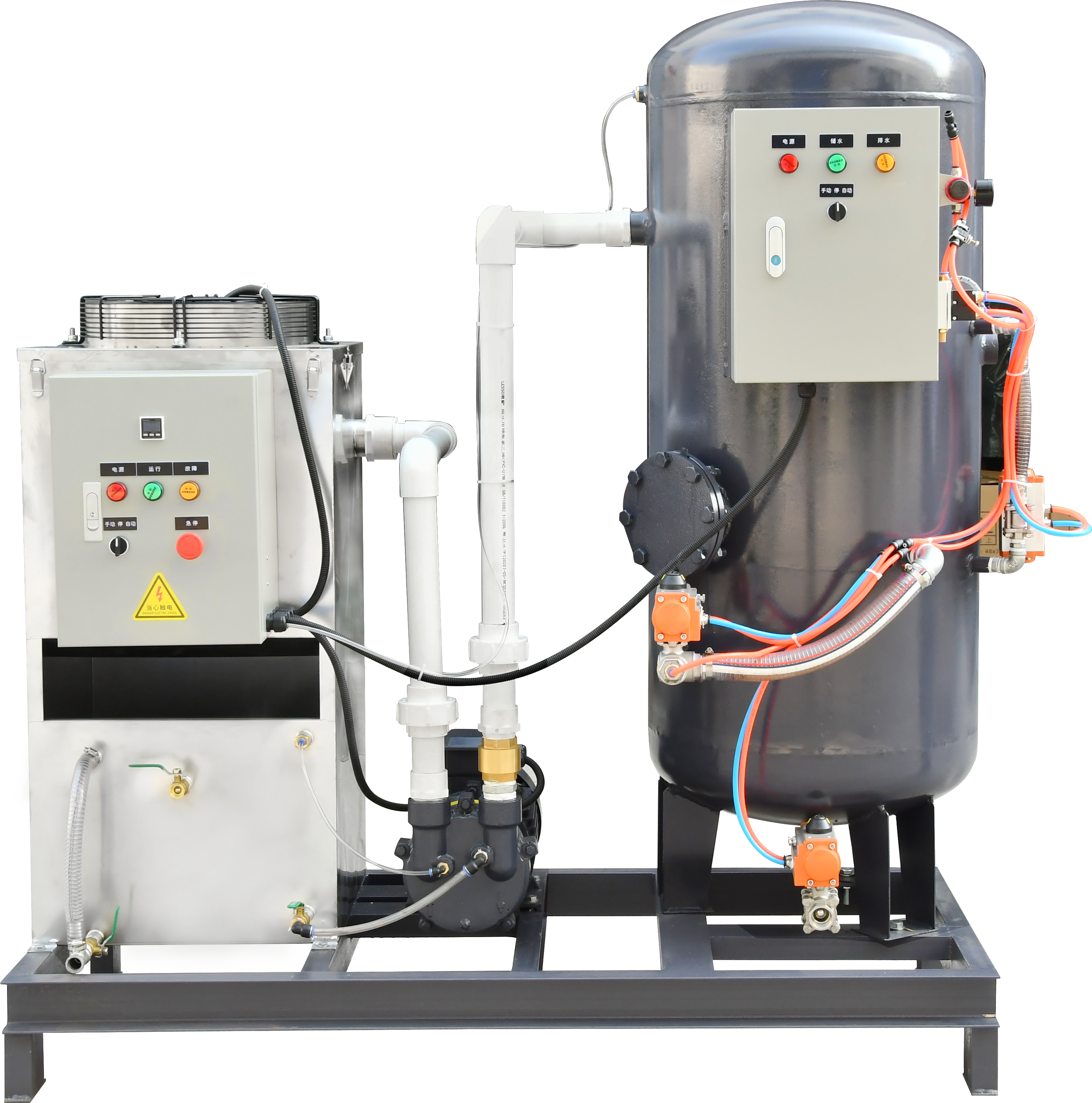 fsh-3.85-water-ring-vacuum-system-3.85kw-110m³-h-flow-100l-300l-air-tank-automatic-drain-options-3