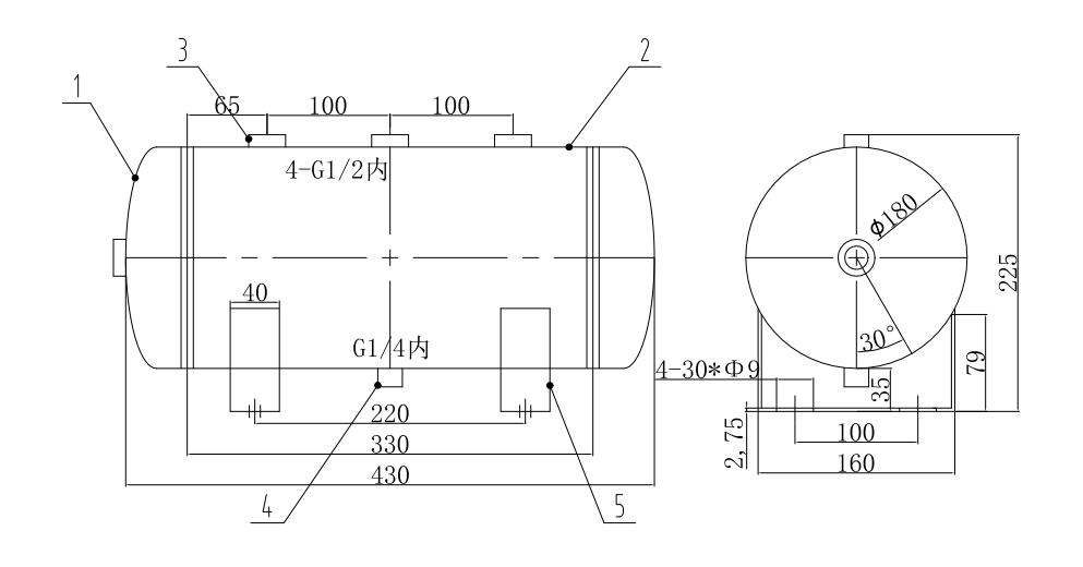10l-carbon-steel-air-tank-12-bar-pressure-vessel-accessories-available-large-stock-specification-2