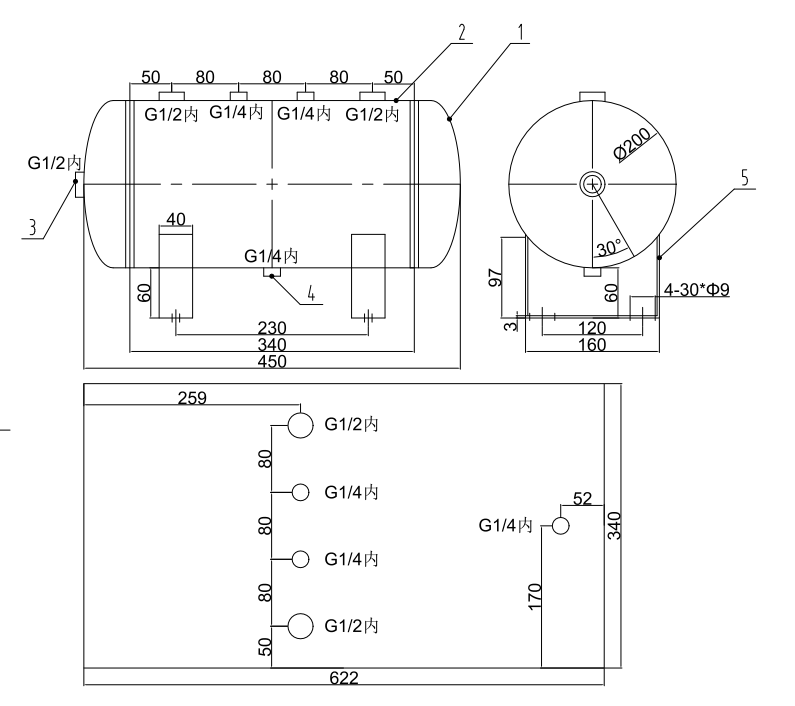 10l-white-air-receiver-tank-from-licensed-pressure-vessel-factory-specification-2