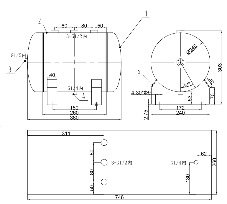 15l-carbon-steel-air-receiver-tank-with-large-stock-horizontal-air-tank-specification-2