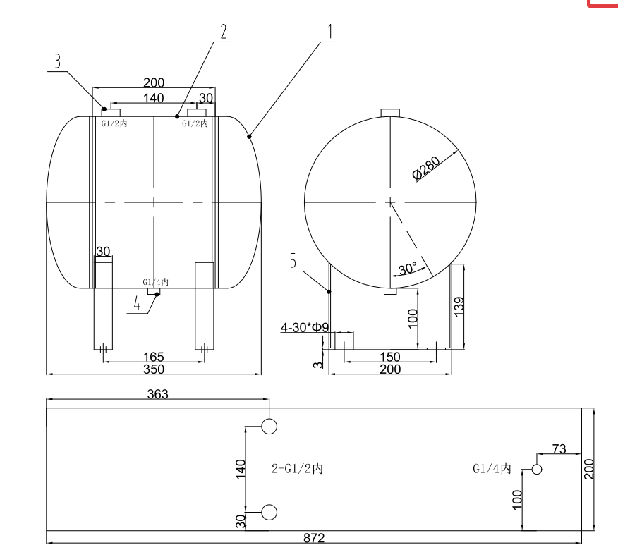 20l-white-carbon-steel-air-receiver-horizontal-air-tank-specification-2