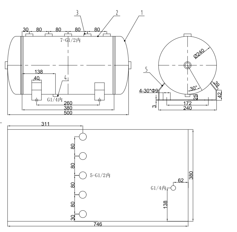 24l-12bar-horizontal-air-reservoir-carbon-steel-pressure-vessel-specification-2