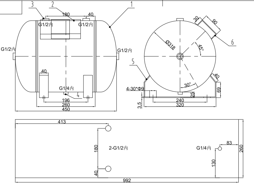 30l-horizontal-air-receiver-tank-audited-pressure-vessel-manufacturer-specification-2