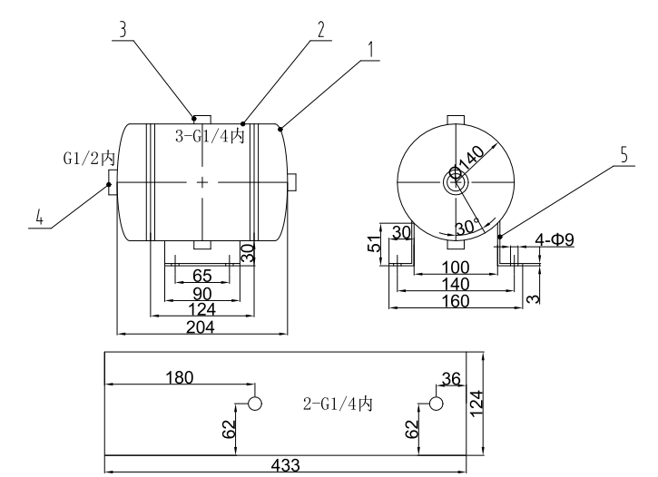 3l-compact-carbon-steel-air-tank-for-small-pneumatic-systems-specification-2