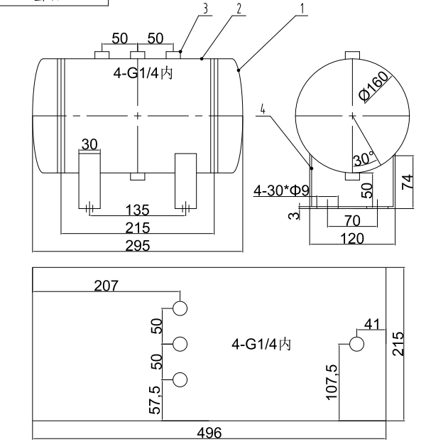 5l-white-air-receiver-tank-4-g1-4-ports-12-bar-pressure-specification-2