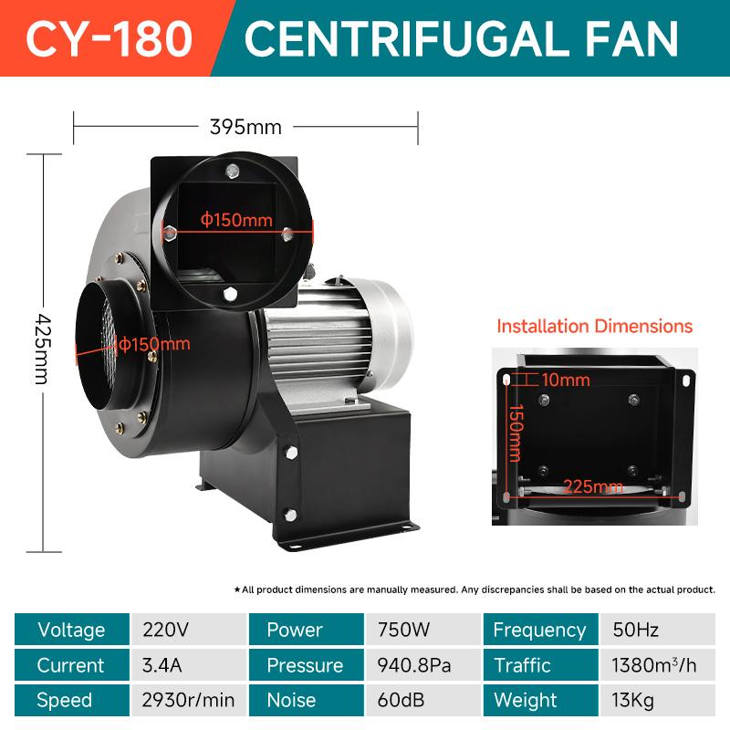 cy-180-centrifugal-fan-750w-220v-380v-standard-insulated-version-150mm-ports-specification-1