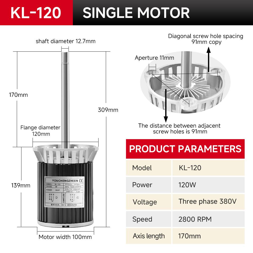 kl-120-long-shaft-high-temperature-motor-120w-2800rpm-single-three-phase-optional-wind-turbine-specification-1