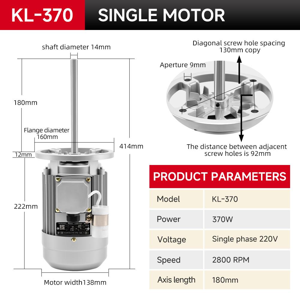 kl-370-long-shaft-motor-with-370w-power-and-2800-rpm-speed-specification-2