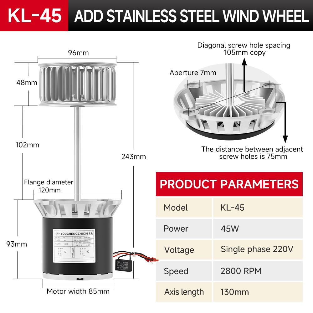 kl-45-series-single-phase-motor-45w-2800rpm-specification-2