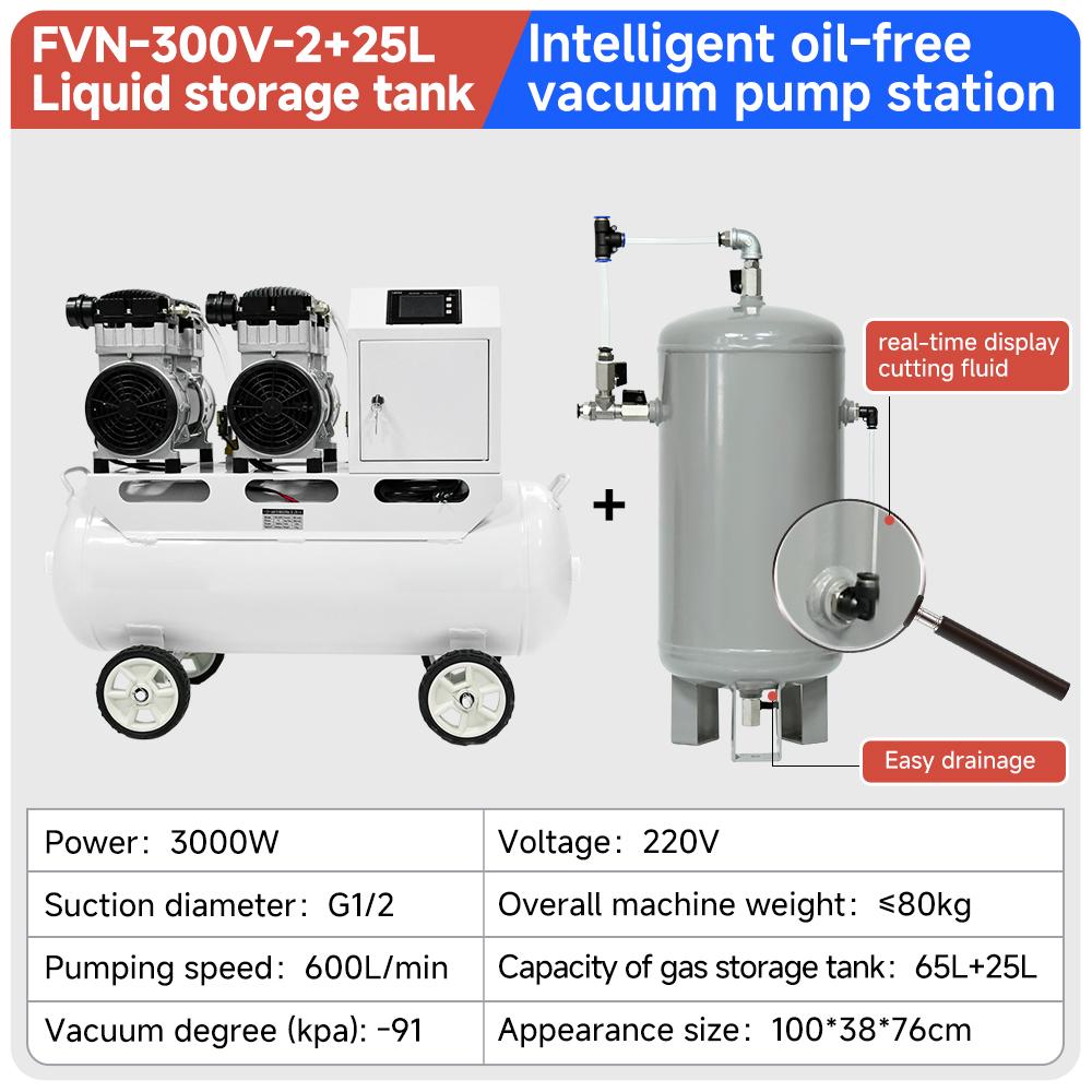fvn-300v-2-intelligent-oil-free-vacuum-pump-station-3000w-600l-min-specification-1