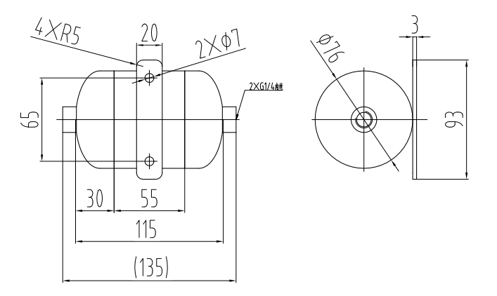 0.4l-stainless-steel-air-storage-tank-portable-12-bar-flat-bracket-specification-2