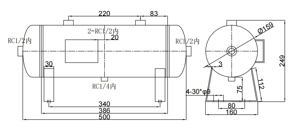 10l-30-bar-stainless-steel-air-receiver-tank-specification-2
