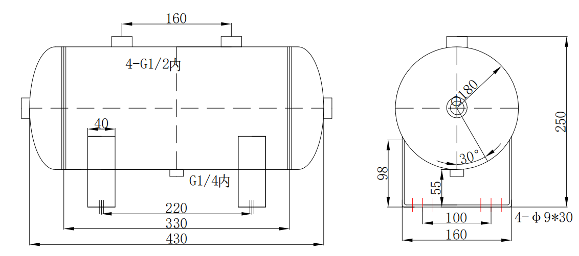 10lb-stainless-steel-air-tank-with-matt-finish-in-stock-specification-2