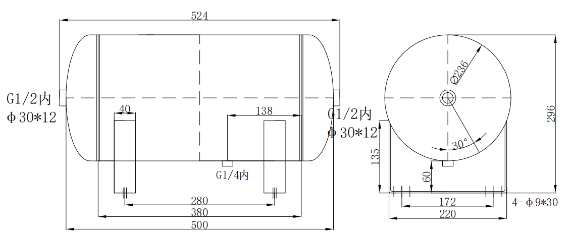 20la-stainless-steel-air-receiver-tank-with-frosted-finish-immediate-shipment-specification-2