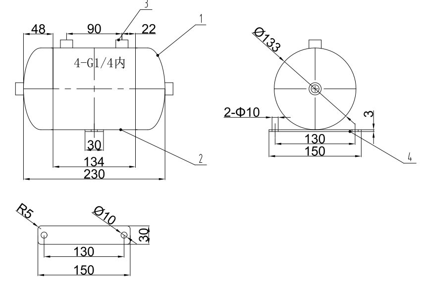 3l-portable-stainless-steel-air-receiver-tank-polished-surface-specification-2