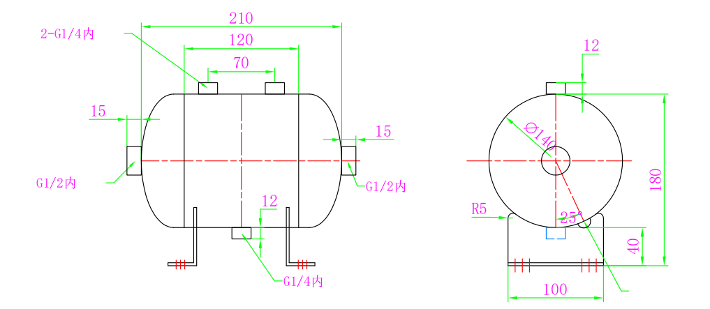 3l-12-bar-frosted-stainless-steel-air-tank-with-bracket-specification-2