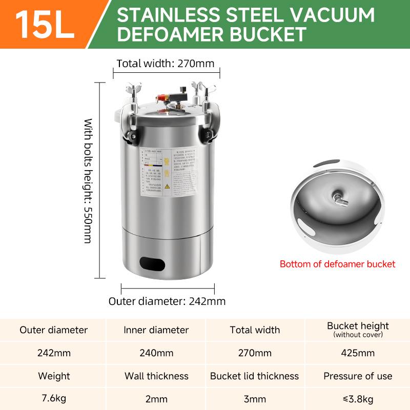15l-stainless-steel-vacuum-defoamer-bucket-heavy-duty-industrial-degassing-vessel-specification-2