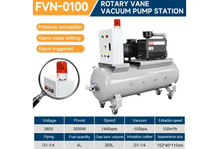 Air Receiver Tank With Vacuum Pumps