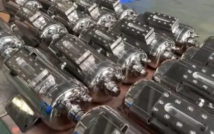 Customized stainless steel air tank with perspective mirror