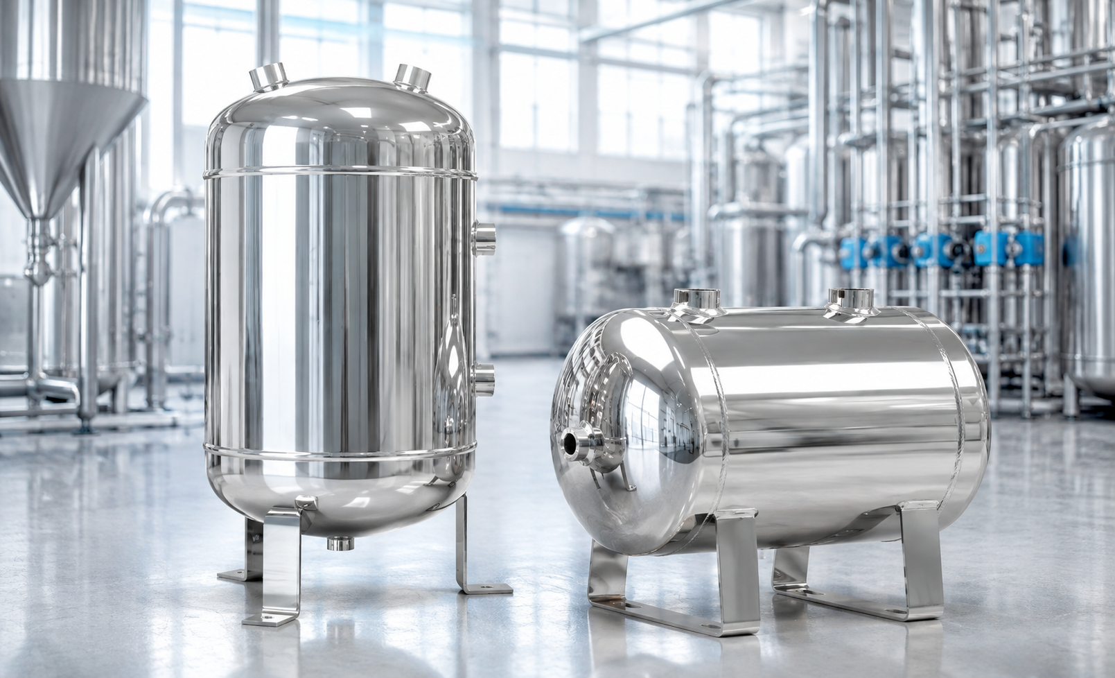 Why Choose Stainless Steel Air Tanks for Food, Pharmaceutical, and Corrosive Environments?
