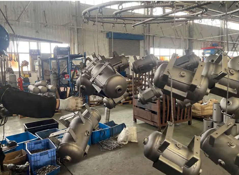 Shot‑Blasting Process of YCZX air reservoir tanks